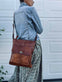 Crossbody Big KAYA - Walnut - VIAMAJA.DK