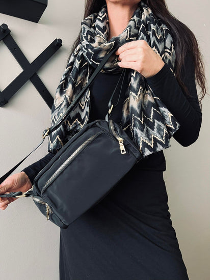 Crossbody - Black Nylon - VIAMAJA.DK