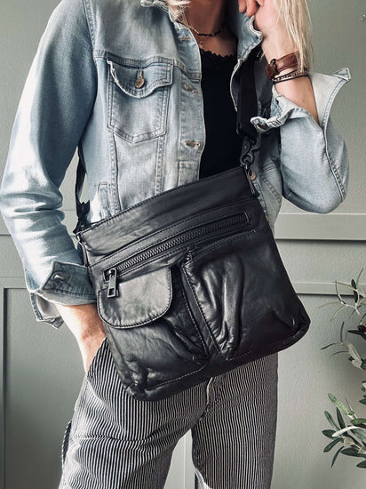 Crossbody Black – Ultra blød - VIAMAJA.DK