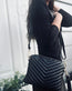 Crossbody clutch ALICE - Black Quilt - VIAMAJA.DK