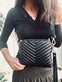 Crossbody clutch ALICE - Black Quilt - VIAMAJA.DK
