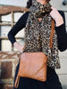 Crossbody-clutch ALICE Cognac - Veskerem medfølger
