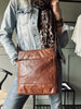 Crossbody Dina dark cognac
