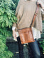 Crossbody DORA walnut - VIAMAJA.DK