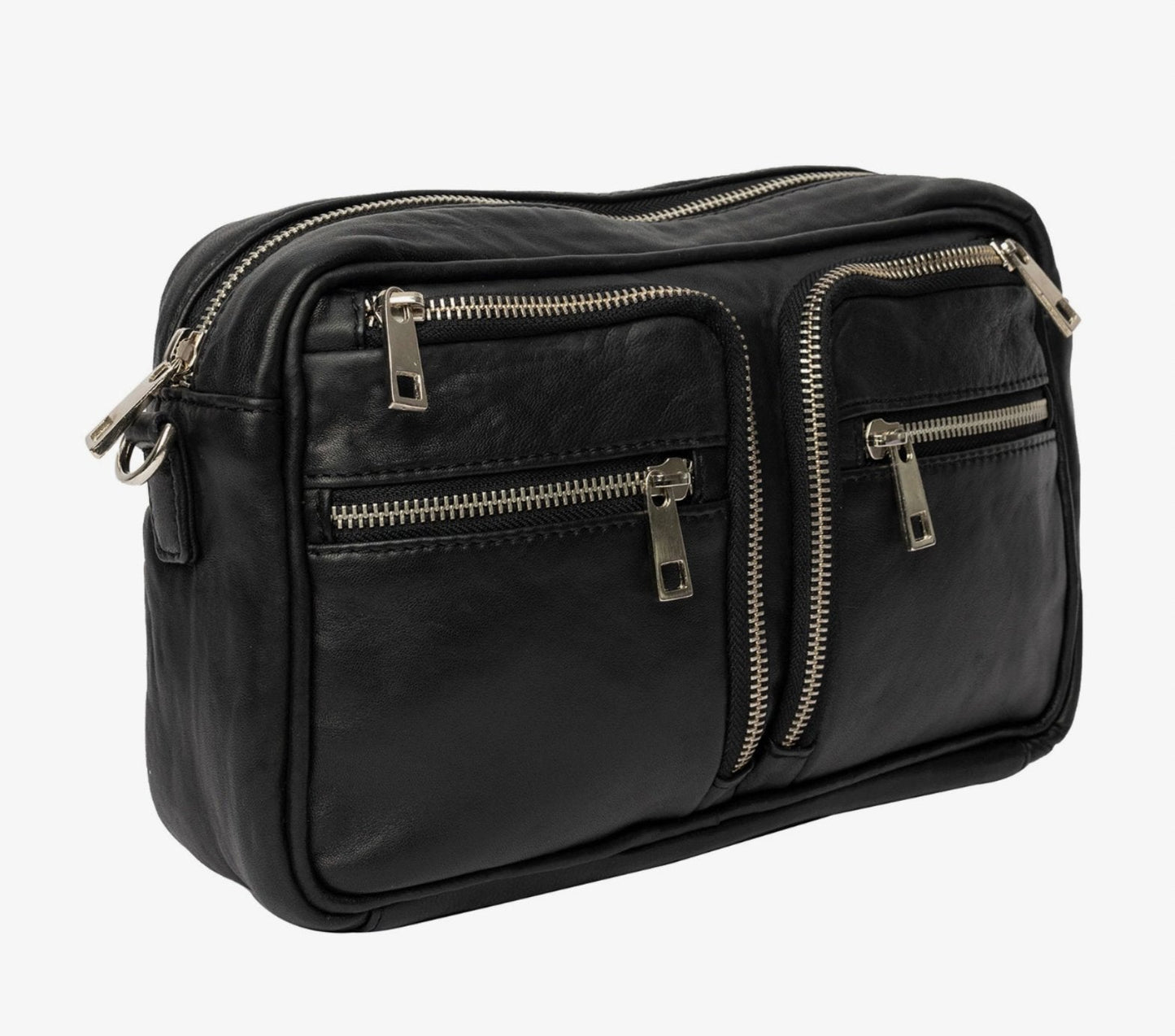 Crossbody Geneva – Black / silver Big - VIAMAJA.DK