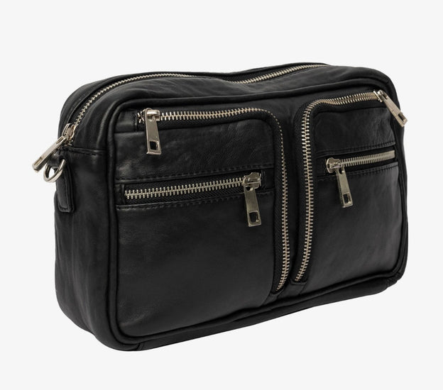 Crossbody Geneva – Black / silver Big - VIAMAJA.DK