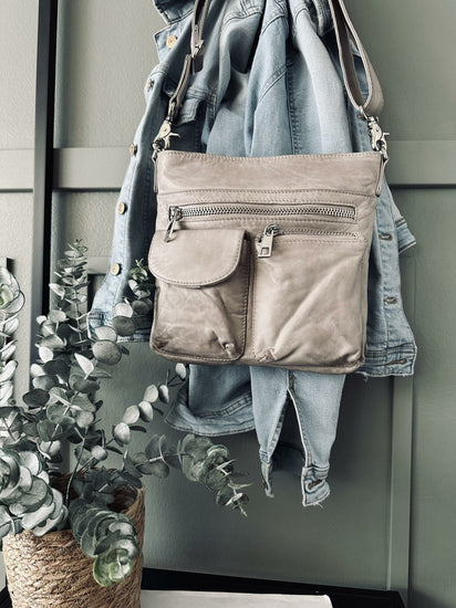 Crossbody Grey – Ultra blød - VIAMAJA.DK