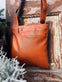 Crossbody GRY – Cognac ultra blødt kalveskind - VIAMAJA.DK