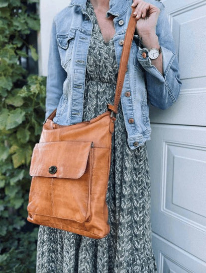 Crossbody JACO BIG – Cognac - VIAMAJA.DK
