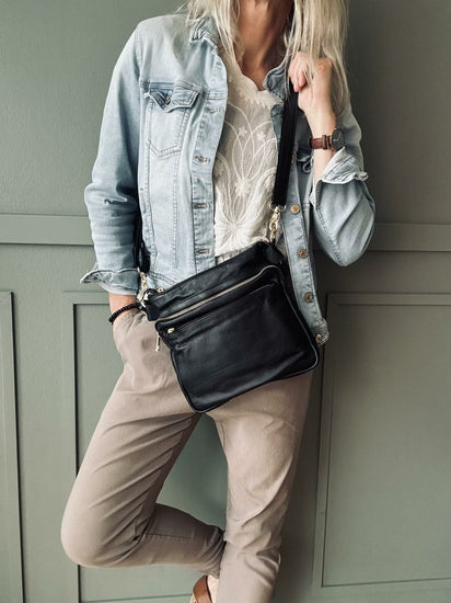 Crossbody Jenna Big – Black - VIAMAJA.DK