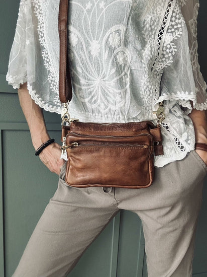 Crossbody Jenna Walnut - VIAMAJA.DK