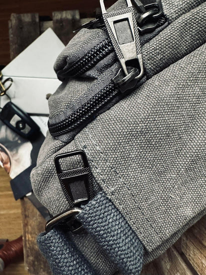 Crossbody Kanvas grå unisex - VIAMAJA.DK