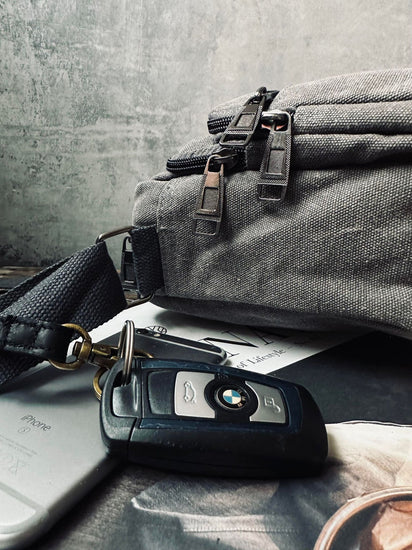 Crossbody Kanvas grå unisex - VIAMAJA.DK