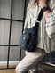 Crossbody Kanvas Sort unisex - VIAMAJA.DK