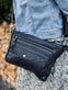 Crossbody lædertaske i en ultra blød skind - TILLA Black - VIAMAJA.DK