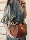 Crossbody Lux walnut Mini - VIAMAJA.DK