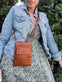 Crossbody / mobiltaske - Nordic Cognac - VIAMAJA.DK