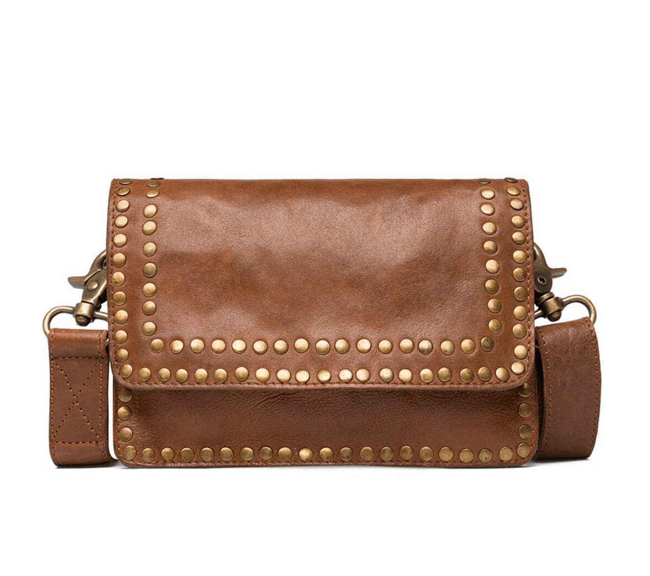 Crossbody Raw Vintage cognac - VIAMAJA.DK