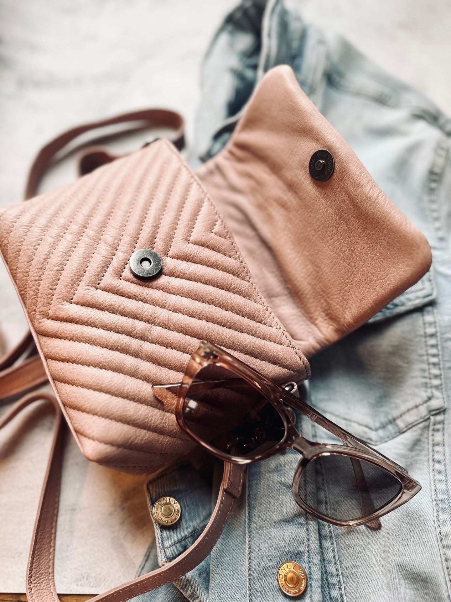 Crossbody Rose mary – Blød skindkvalitet - VIAMAJA.DK