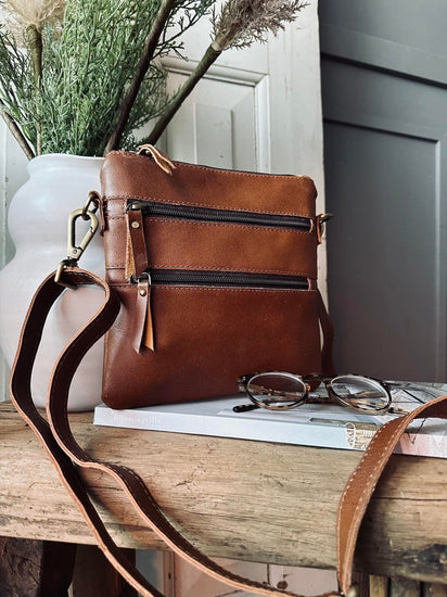 Crossbody Salina - Cognac - VIAMAJA.DK