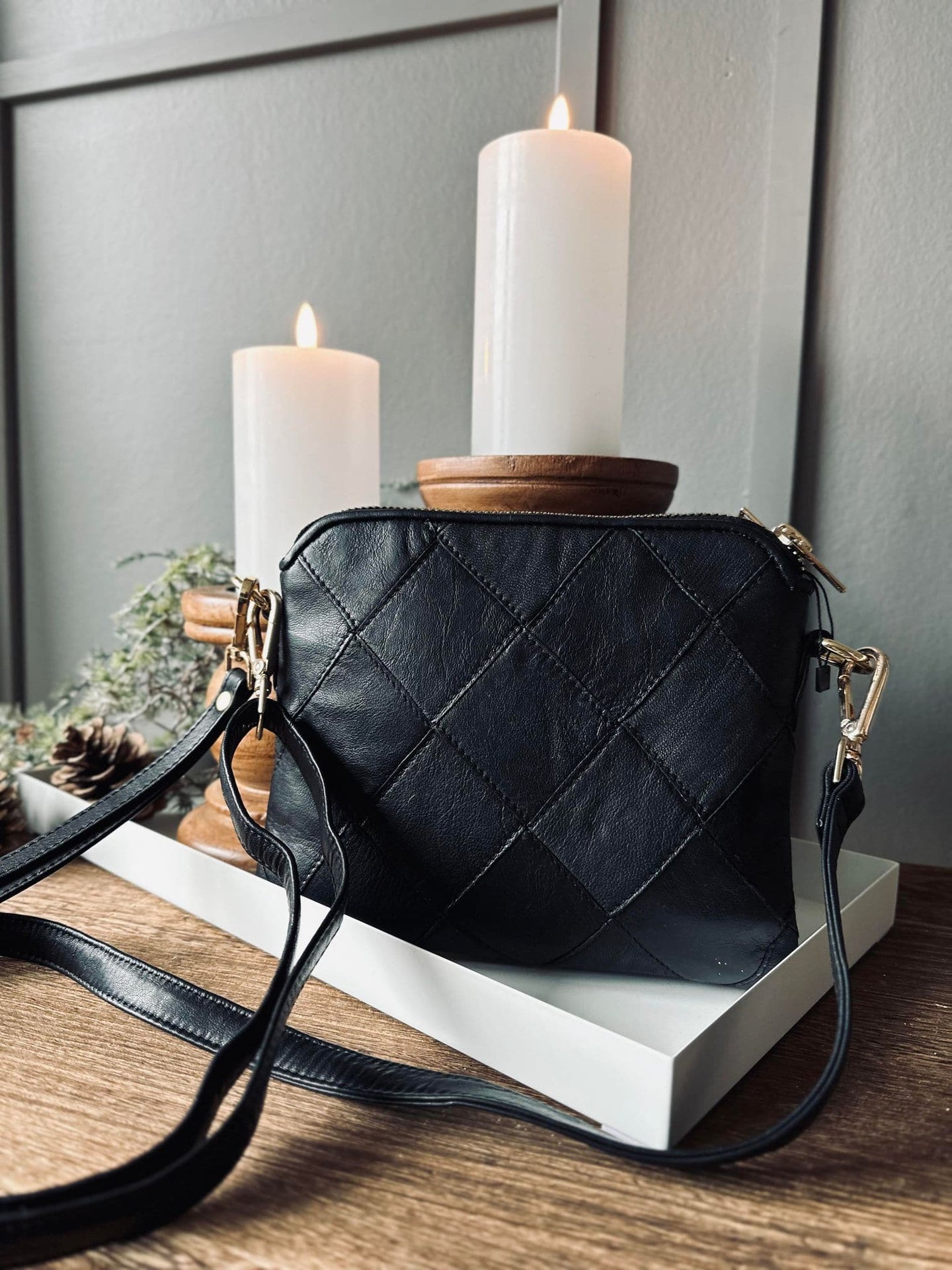 Crossbody Smilla Black Harlequin - VIAMAJA.DK