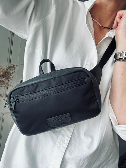 Crossbody Unisex - Nylon og læder - VIAMAJA.DK