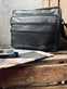 Crossbody Zipper Black leather - VIAMAJA.DK