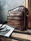 Crossbody Zipper brown leather - VIAMAJA.DK