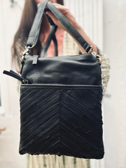 Crossover Black - Handmade leather - VIAMAJA.DK