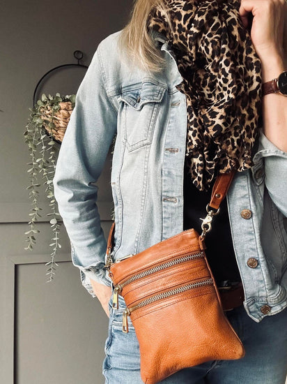 Crossover Emilia small - Cognac - VIAMAJA.DK
