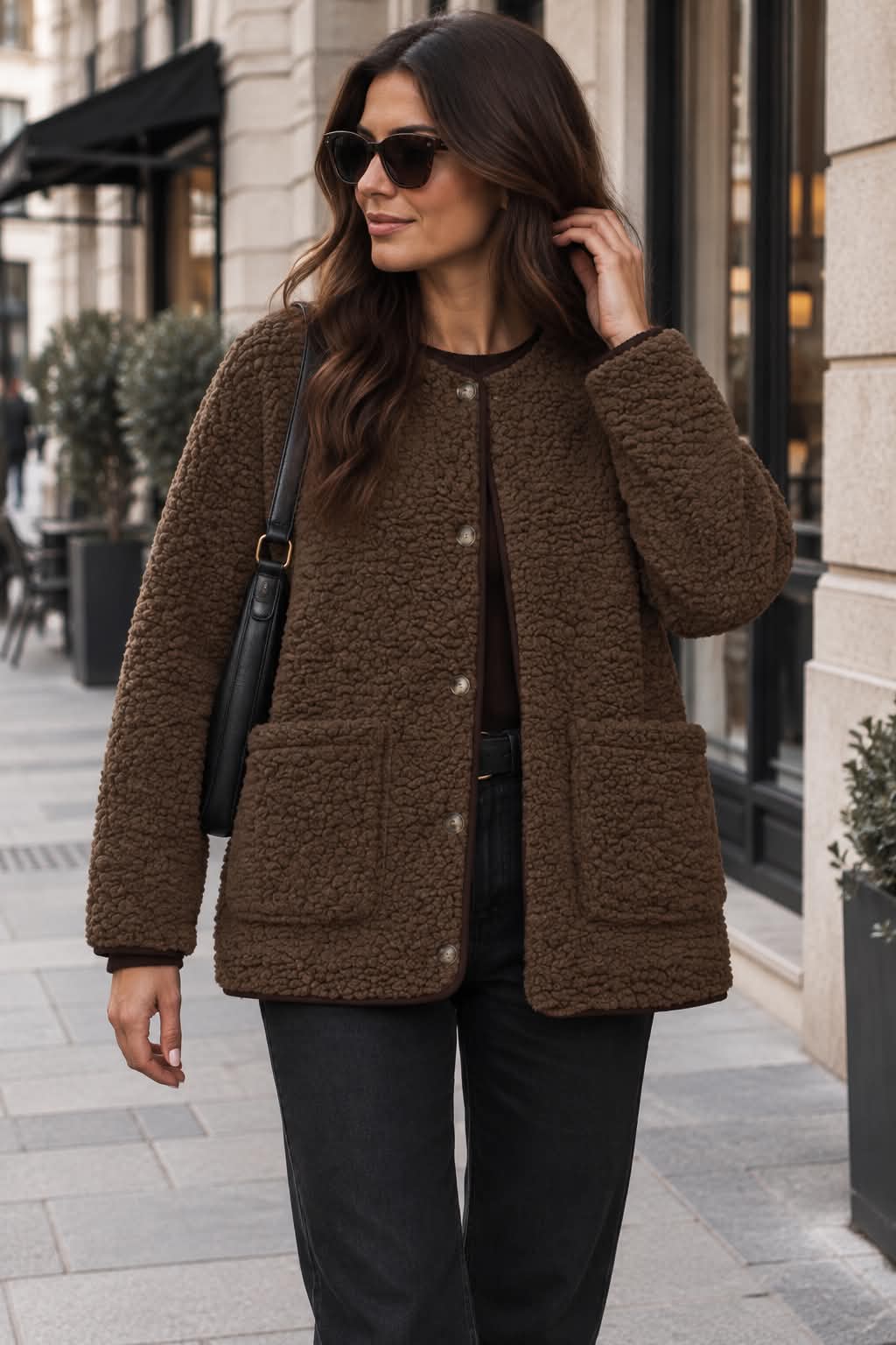 Jakke Lucile Brown teddy