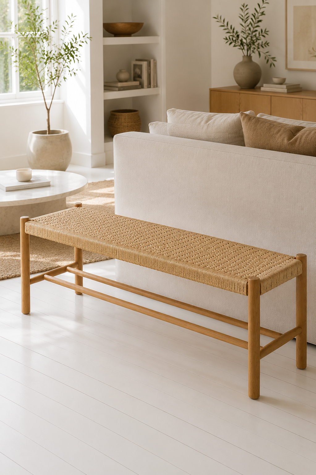 Benk Eik natur - 120 cm