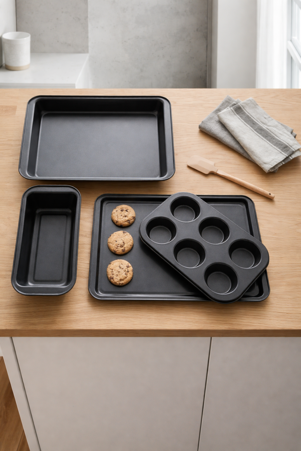 Langpanner og former – Sett med 4 stk Non-Stick