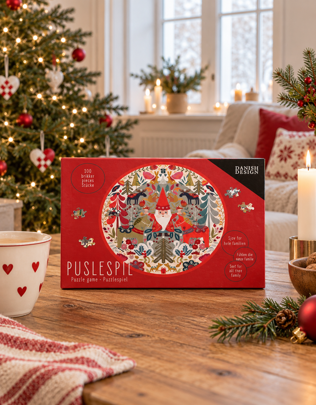 Puslespill JUL - dia 30 – 100 brikker