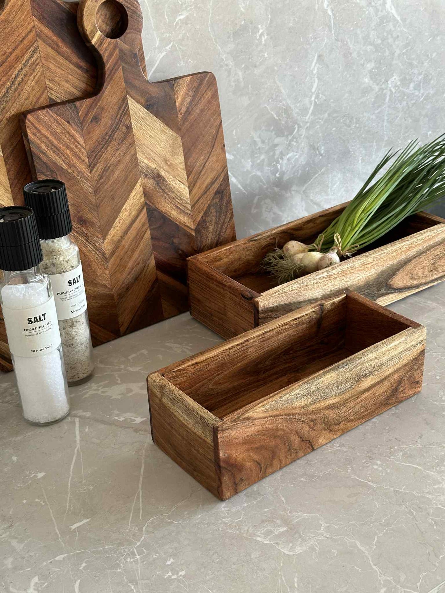 Oppbevaringskasser - Sett med 2 stk.