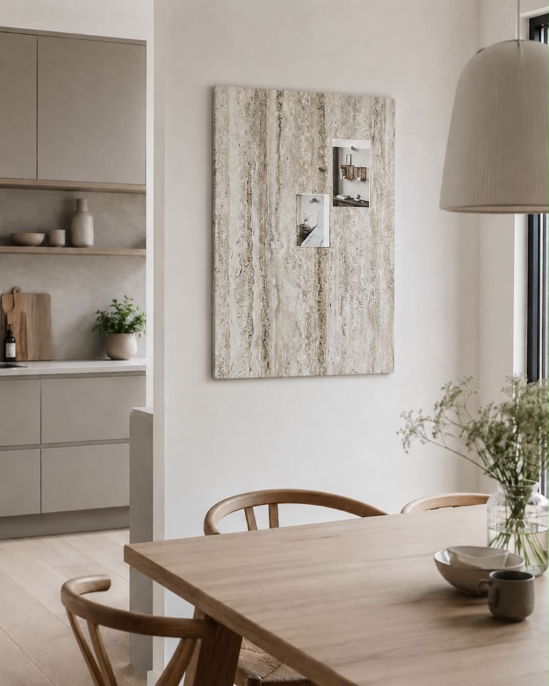 Magnetisk tavle 60x90 - Travertin