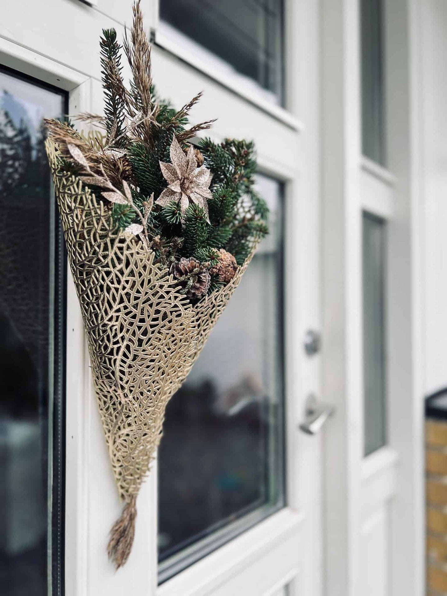 Dækkeserviet - Guld blad - VIAMAJA.DK