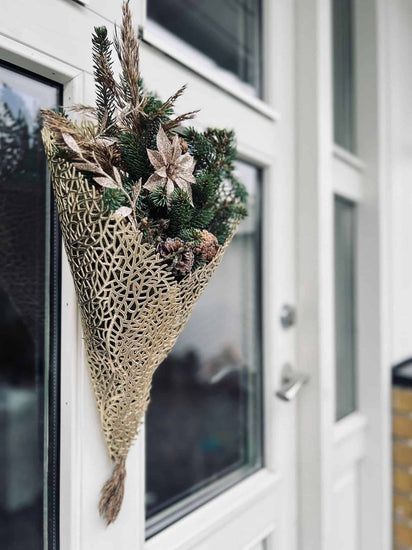 Dækkeserviet - Guld blad - VIAMAJA.DK