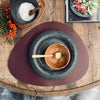 Bordbrikke – Oval – Aubergine