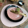 Bordbrikke – Oval Rosa