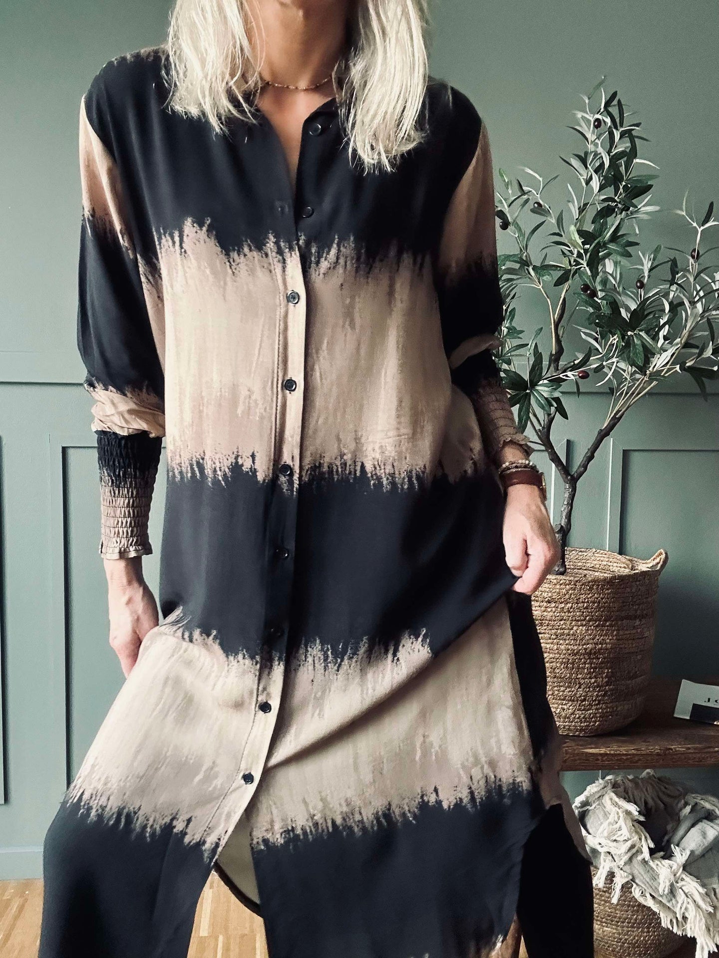 Kjole Merle Dark Camel