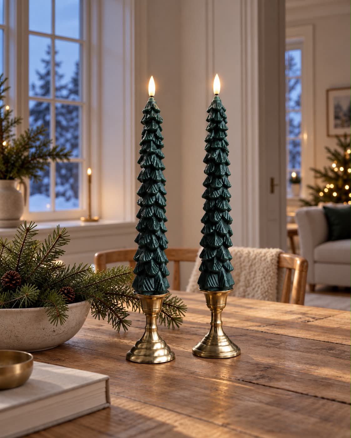 LED-stakelys 2 stk - Juletre