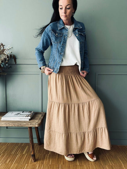 Denim jakke med stretch - VIAMAJA.DK