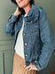 Denim jakke med stretch - VIAMAJA.DK