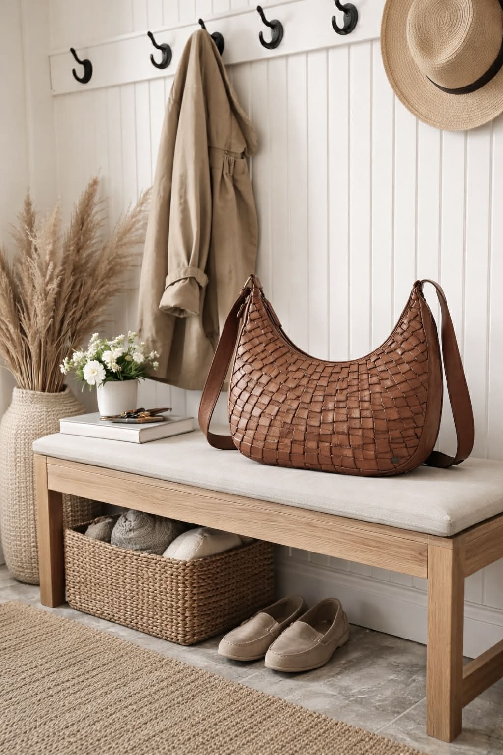 Warsaw skulderveske - Vintage cognac
