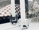 Diamant Lysestage i klar glas - VIAMAJA.DK
