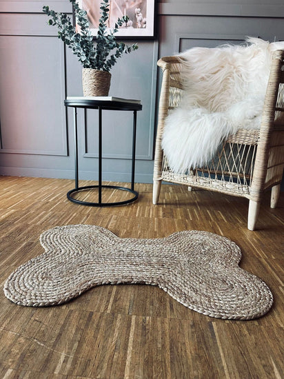 Dørmåtte i jute - Kødben 50x70cm - VIAMAJA.DK
