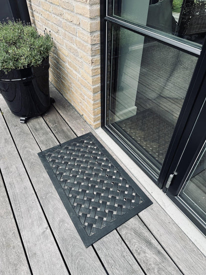 Dørmåtte – Sort 45X75 - VIAMAJA.DK