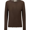 Bluse Drew Cashmere mix - Dark Brown