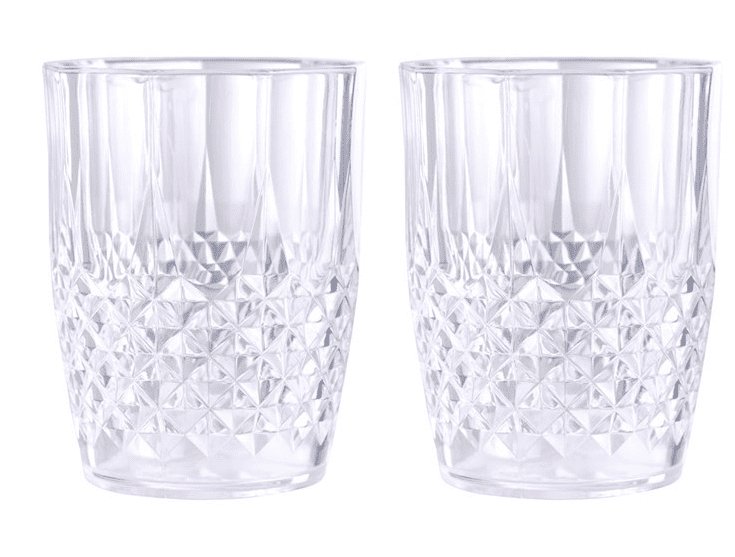 Drikkeglas i plast - Sæt af 2stk - VIAMAJA.DK